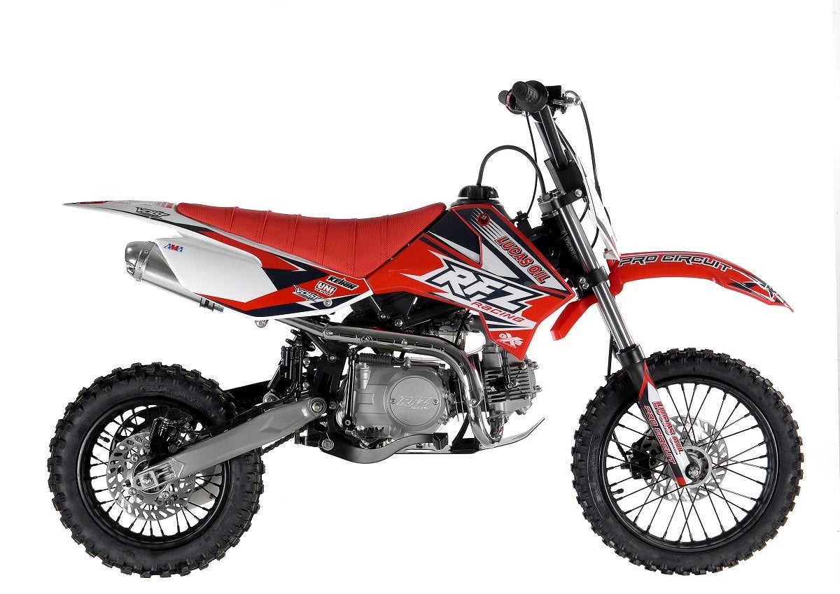 Pitbike rfz 140 cc grootste model meer fotos of inf stuur pv, Enlèvement, Comme neuf, Pit Bike