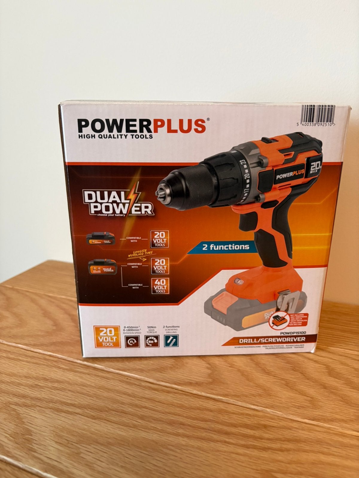 Powerplus 20V schroefboormachine, Enlèvement ou Envoi, Comme neuf, Perceuse