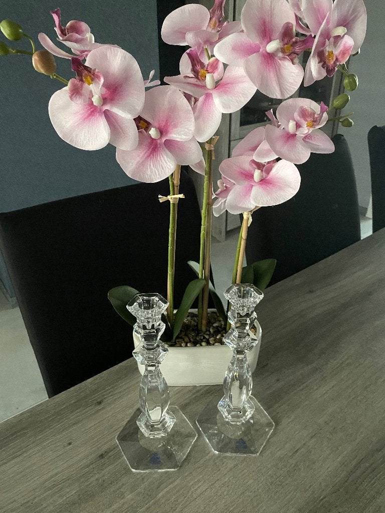 Vintage kandelaars Irena 24% lead crystal NIEUW, Antiek en Kunst, Antiek | Glaswerk en Kristal, Ophalen