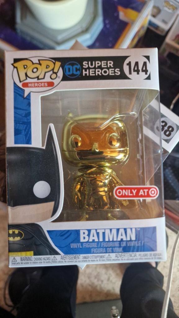 Funko Pop Super Heroes 144 Batman Gold Édition limitée, Enlèvement ou Envoi