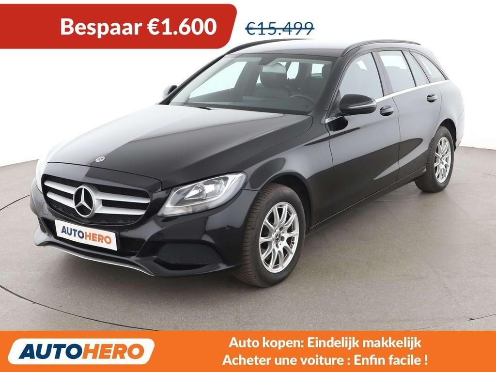 Mercedes-Benz C-Klasse 200 C 200 d T BlueTEC (bj 2018), 100 kW, Achterwielaandrijving, Gebruikt, Zwart