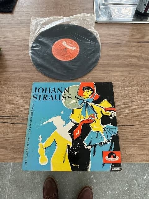 vinyl Johann Strauss Polydor 33  45 025 LPH, LP, Overige componisten, Ophalen of Verzenden, Zo goed als nieuw