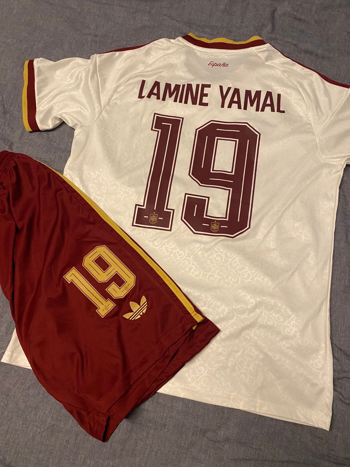 Ensemble espagne lamine yamal, Enlèvement ou Envoi, Comme neuf, Maillot