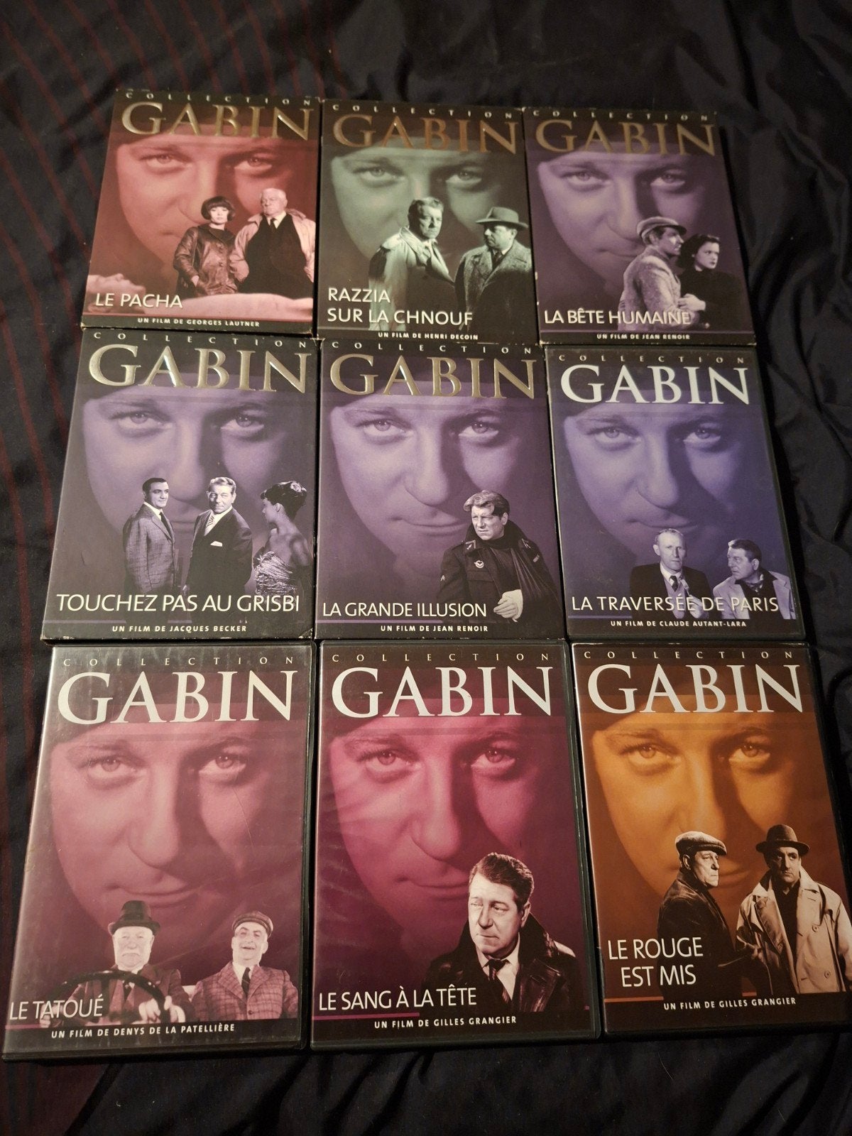 A vendre 9 dvd de la collection Jean Gabin, Enlèvement ou Envoi, Drame, Français, Comprend un boîtier