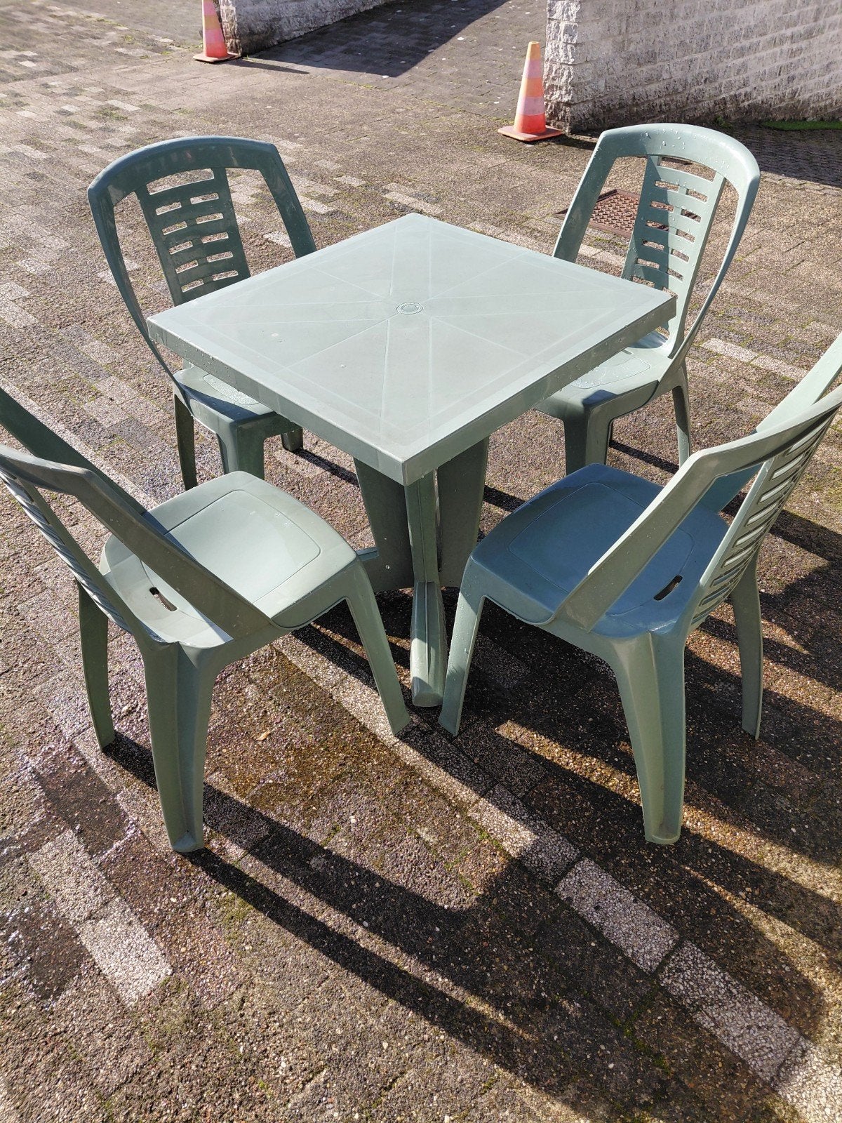 tuinset, Salons de jardin, Comme neuf, Synthétique, Enlèvement
