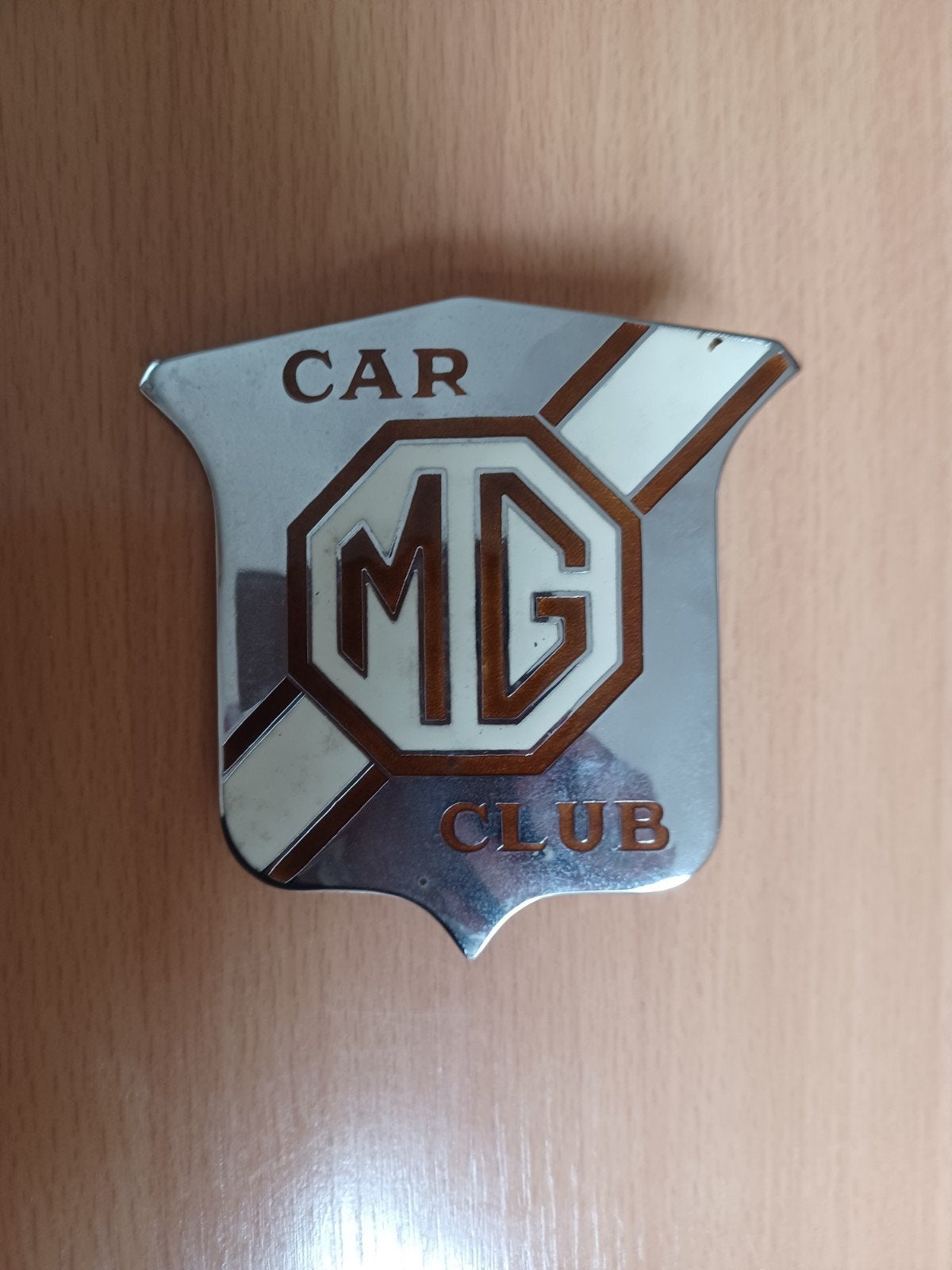 MG car club-badge, origineel (gebruikt)., Auto diversen, Auto-accessoires, Ophalen of Verzenden