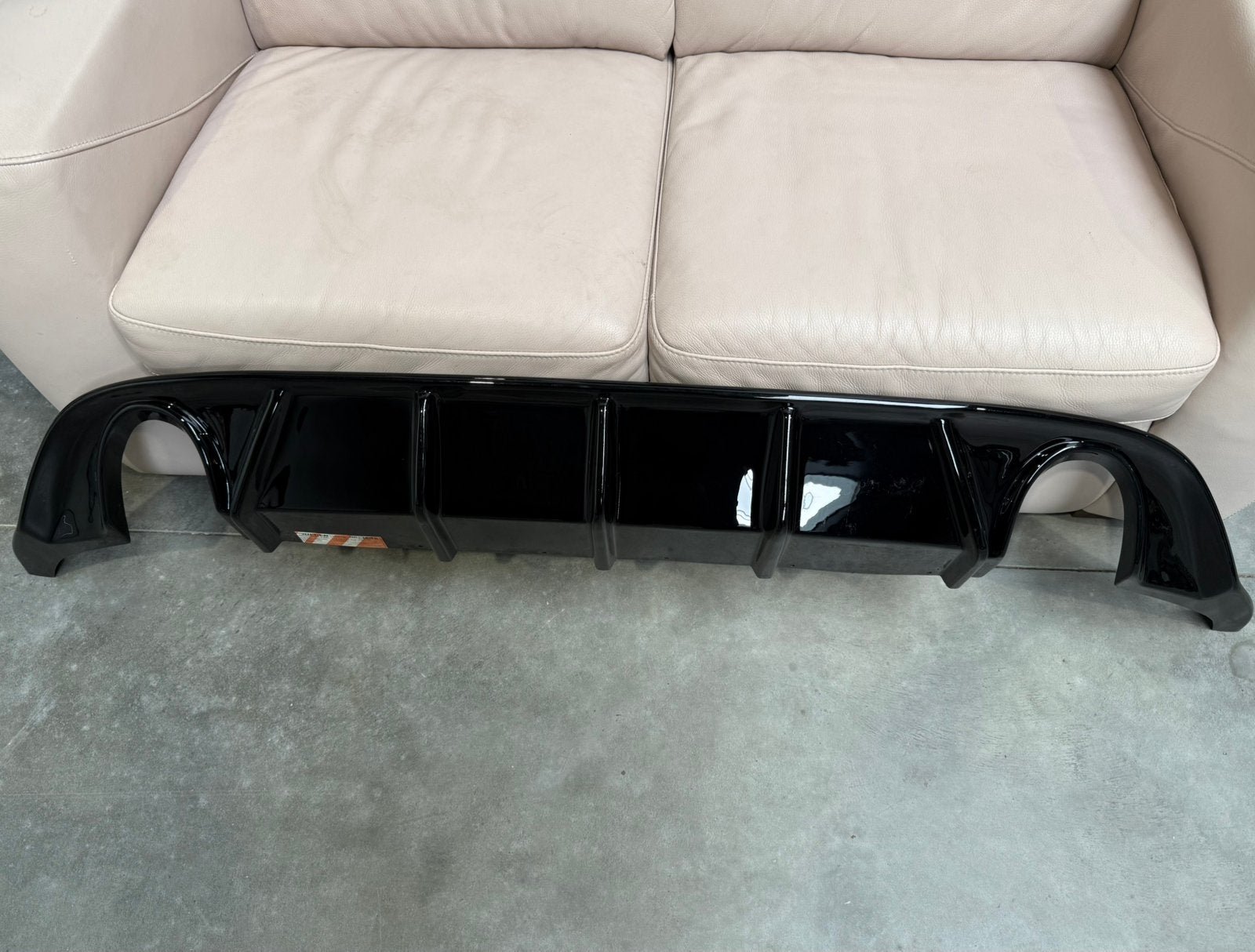 Rieger Diffuser Gloss Black VW Golf 7 GTI / R / R-Line, Ophalen, Gebruikt, Achter, Bumper