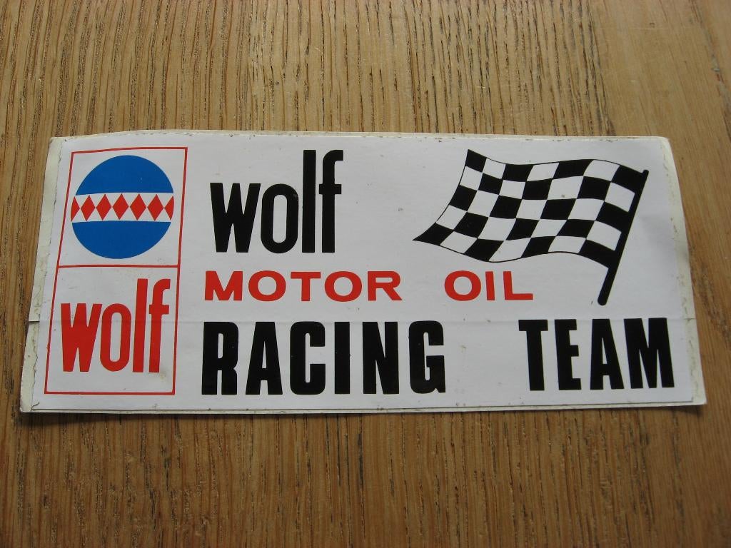 Wolf Motor Oil Racing Team Sticker, Ophalen of Verzenden, Nieuw, Auto of Motor