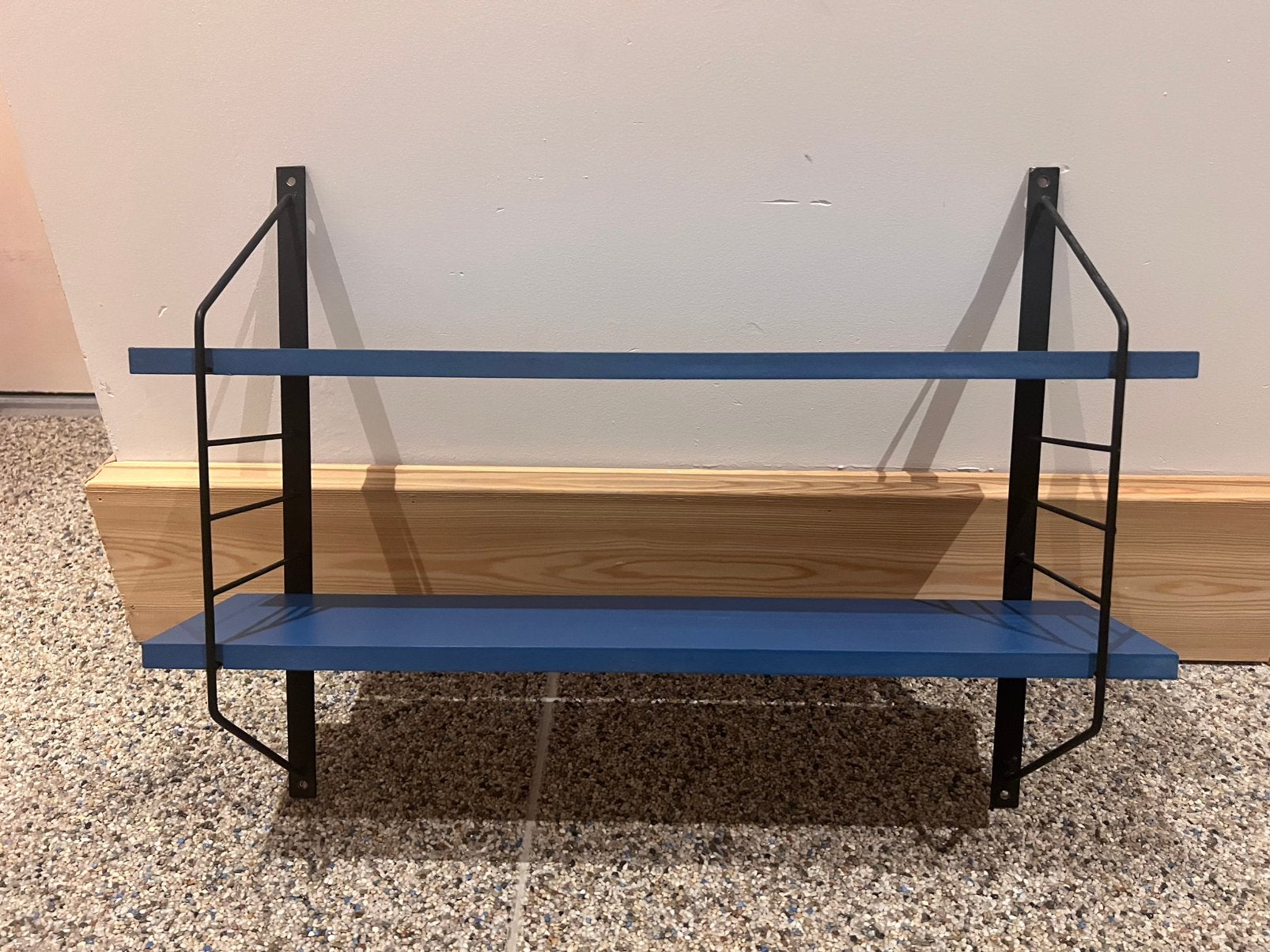 2 x Modulair Wandrek Metaal Hout, Enlèvement, Comme neuf