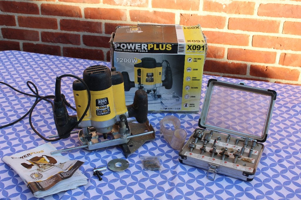 Bovenfrees, Doe-het-zelf en Bouw, Gereedschap | Freesmachines, Ophalen, Zo goed als nieuw, Bovenfrees, Powerplus