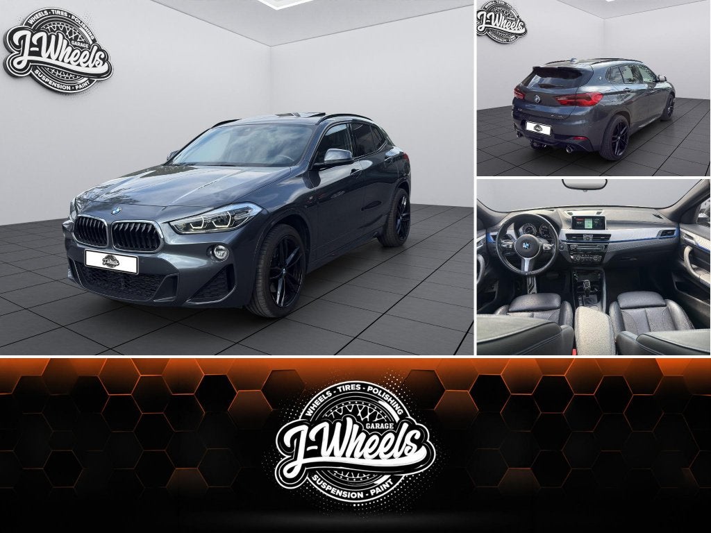 BMW X2 sdrive 20i M-Pack M-Sport pano pdc camera trekhaak.., Autos, Cuir, Argent ou Gris, 1800 kg, Euro 6