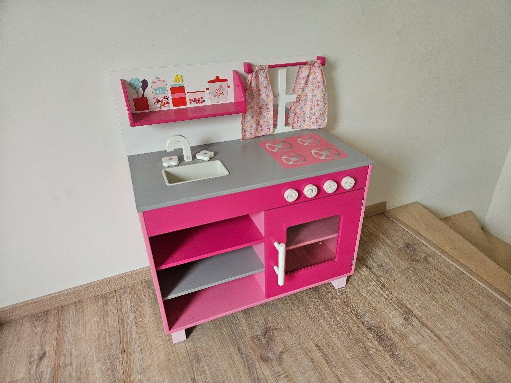 Zeer mooi speelgoedkeukentje in hout, Enfants & Bébés, Jouets | Jouer aux cuisines, Enlèvement, Utilisé, Bois, Jouer à la cuisine
