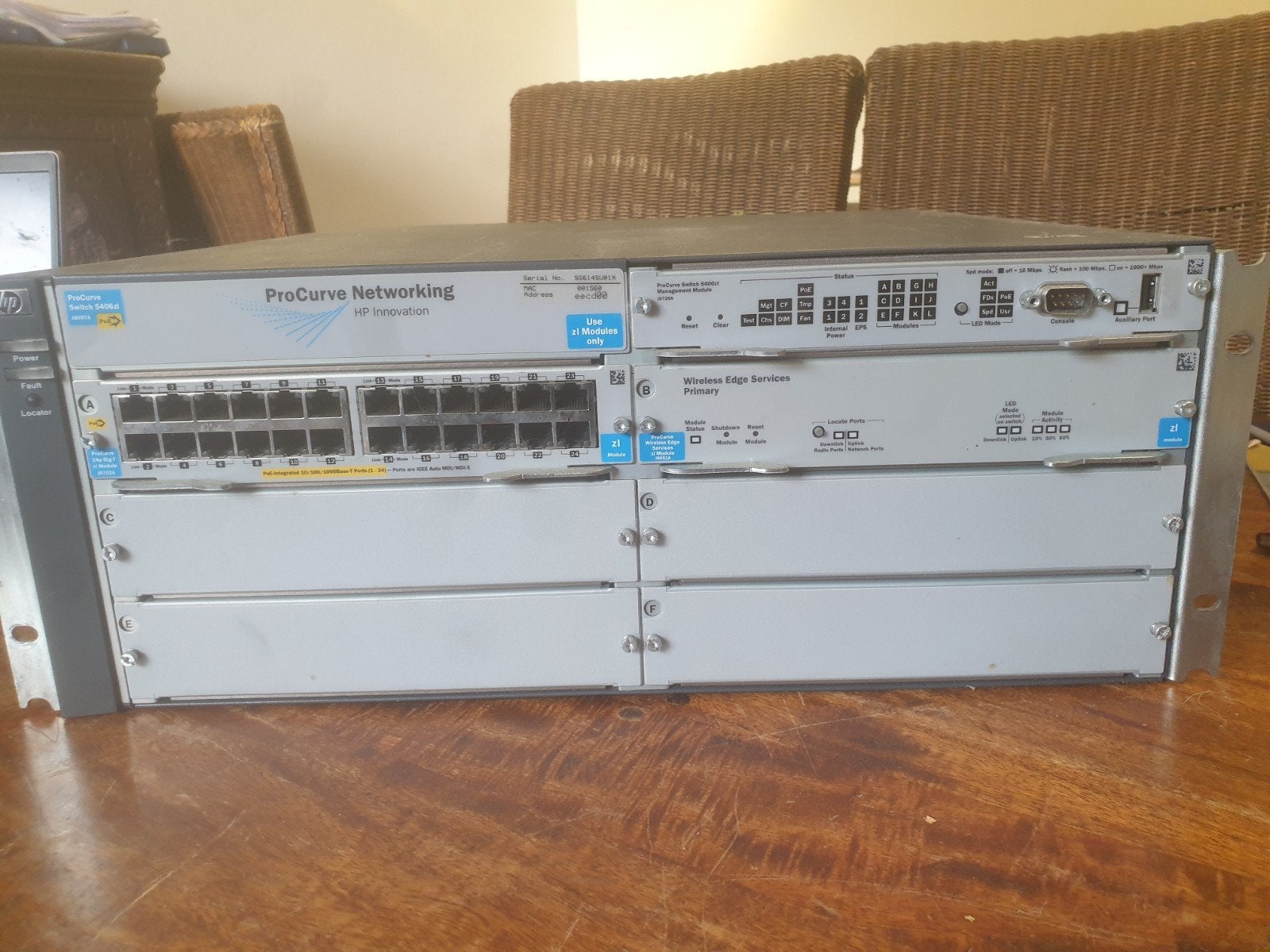 HP Pro Curve switch 5406ZL J8697A, Ophalen of Verzenden, Gebruikt