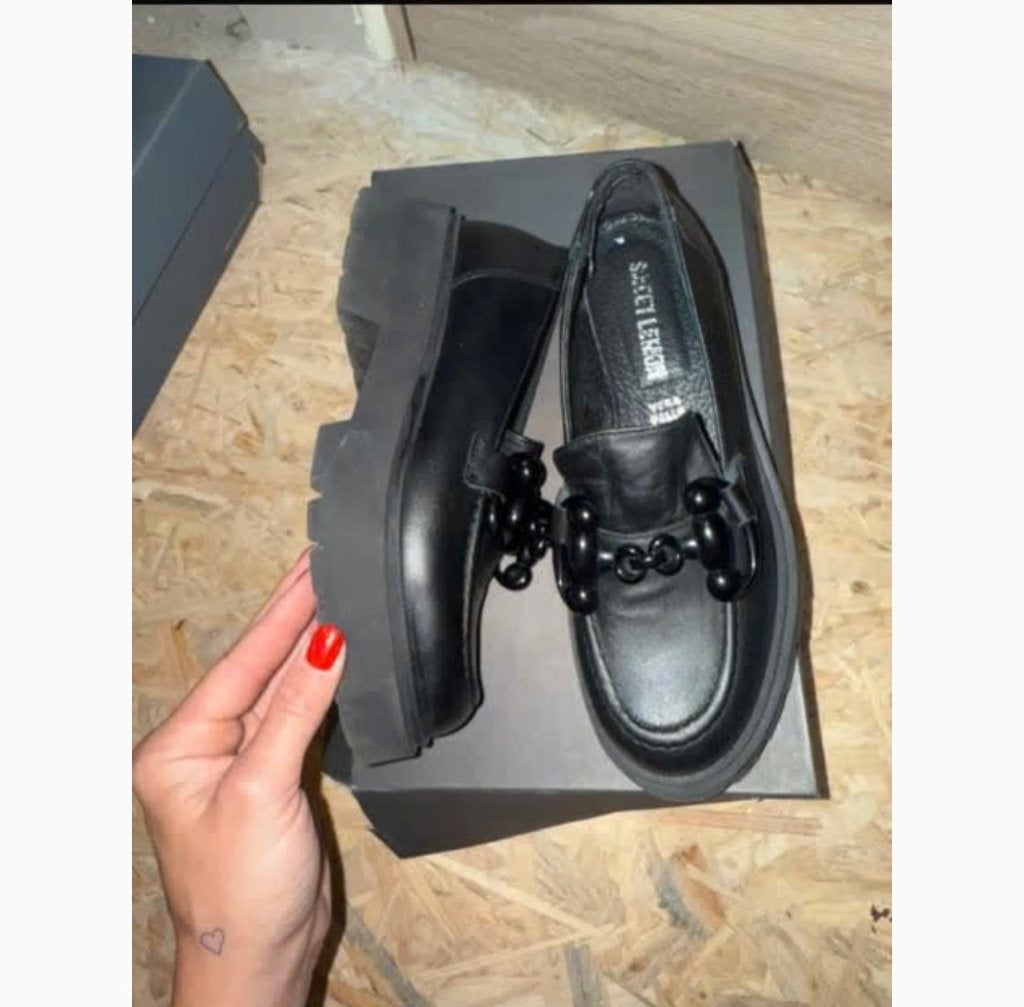 Mocassin Sweet Lemon Reonis noir, Kleding | Dames, Schoenen met lage hakken, Zwart, Ophalen of Verzenden, Zo goed als nieuw