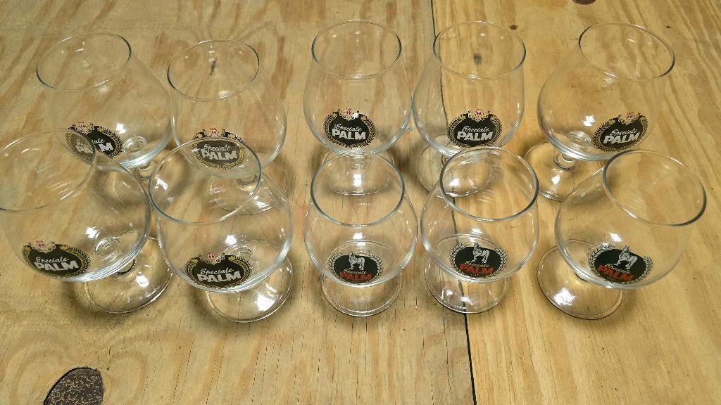 Palm glazen, Verzamelen, Ophalen, Zo goed als nieuw, Glas of Glazen, Palm