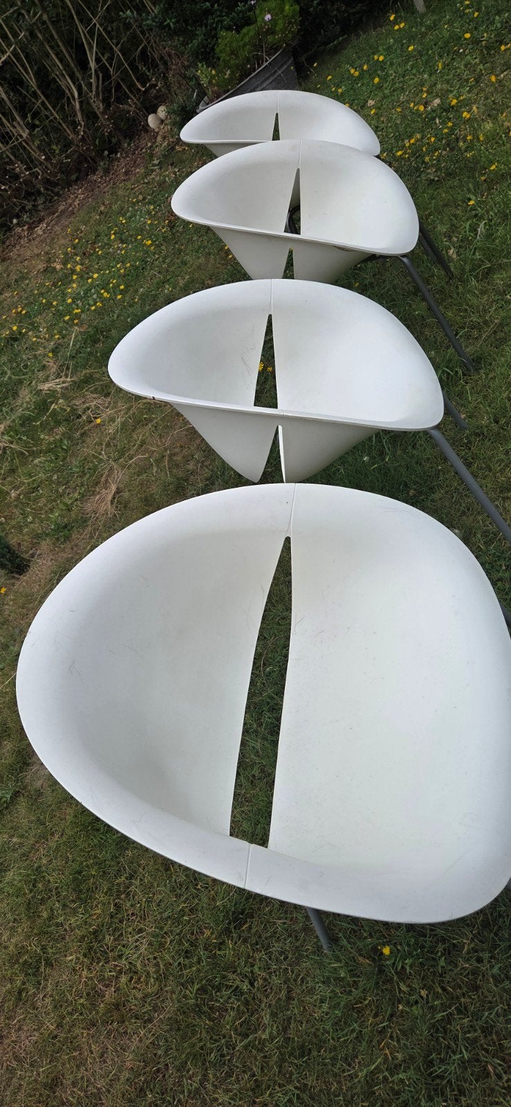 4 so happy stoelen, Ophalen, Gebruikt, Wit, Vier