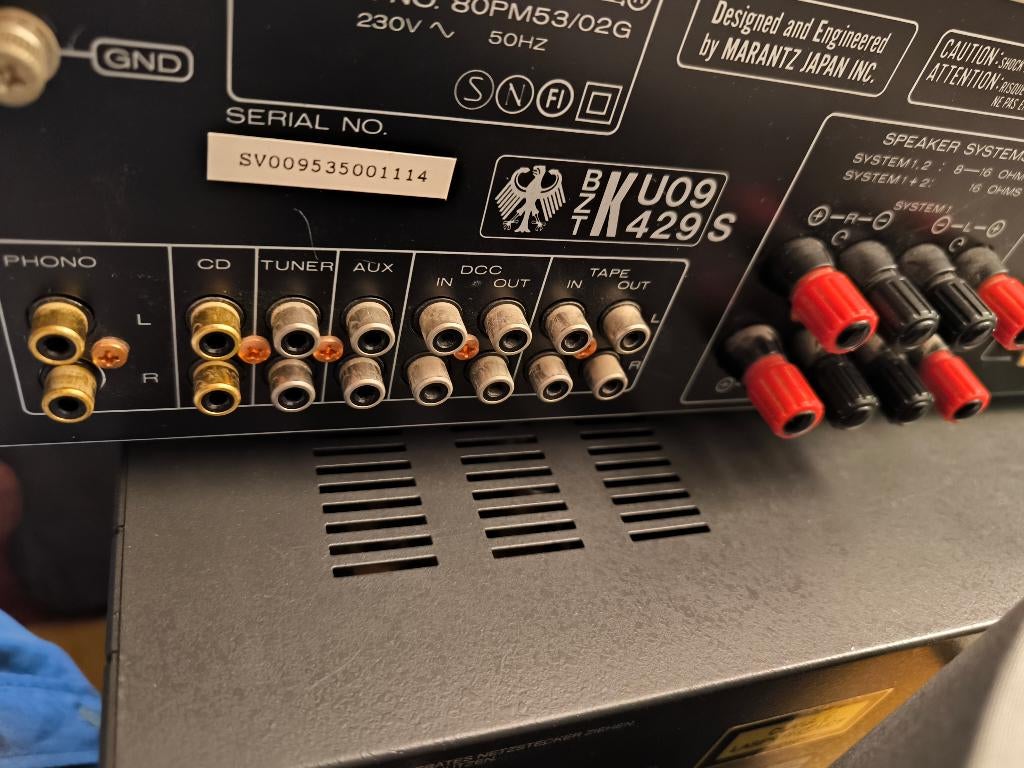 MARANTZ platine ampli vintage enceintes, Enlèvement, Comme neuf, Autres marques