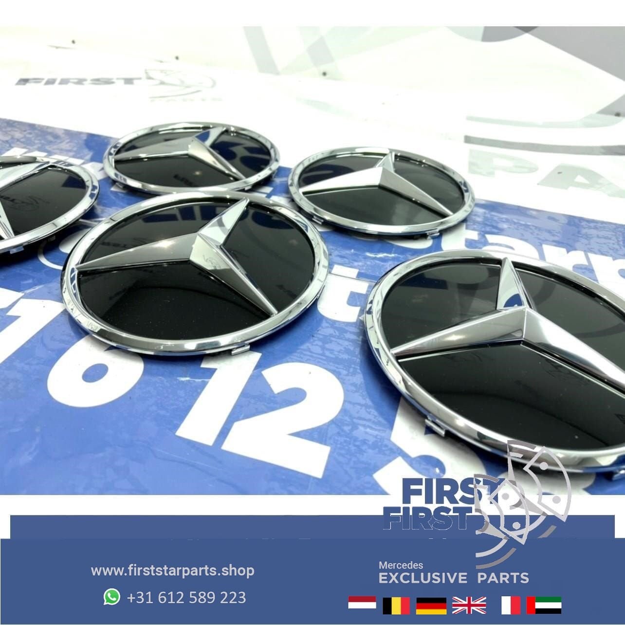 Mercedes W206 AMG STER LOGO GLANS Mercedes C Klasse 2021-202, Auto-onderdelen, Gebruikt, -, Ophalen of Verzenden, -
