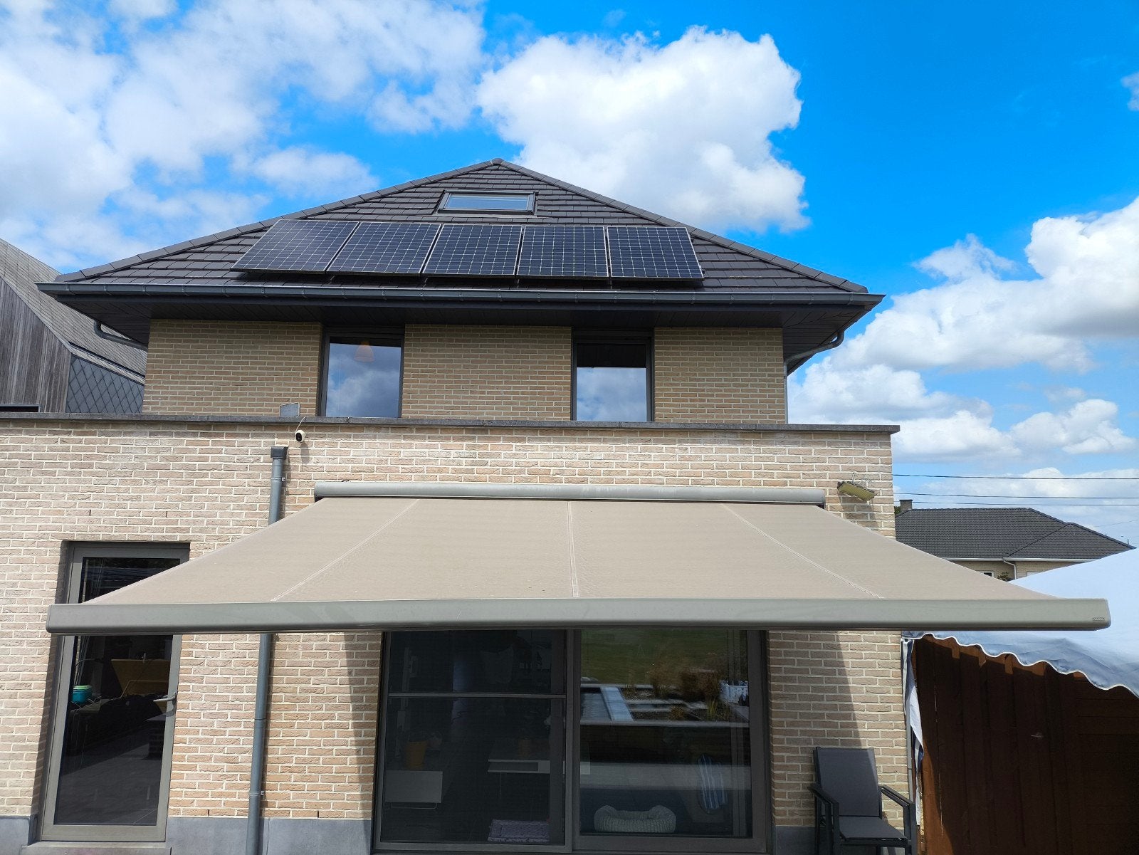 zonneluifel 4 op 3 meter, Jardin & Terrasse, Protection solaire, Store à projection, 250 cm à 450 cm, 300 cm ou plus, Enlèvement