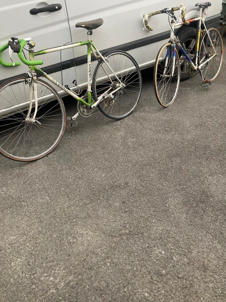 Retro fietsen comati stalen kader., Gebruikt, 26 inch, 10 tot 15 versnellingen, Velgrem