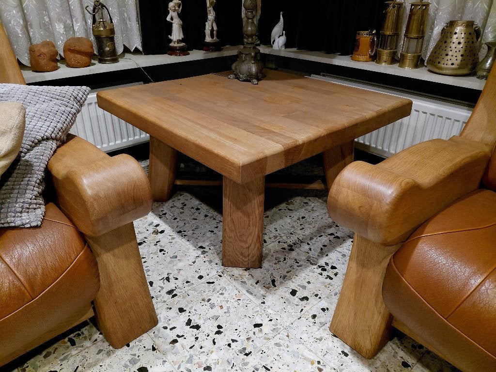 Massief eiken salon tafels, Ophalen
