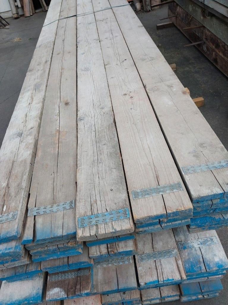 aanbieding gebruikte steigerplanken 200 van 5m lang, Ophalen, Gebruikt