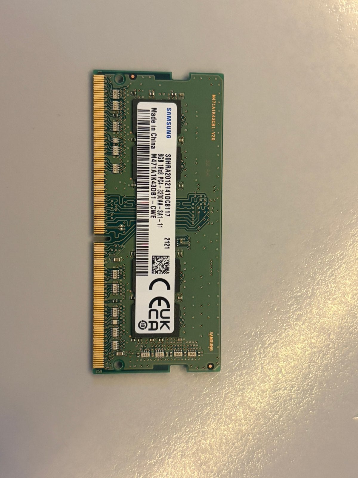 8gb ddr4 laptop geheugen, Computers en Software, Ophalen, DDR4, 8 GB, Zo goed als nieuw