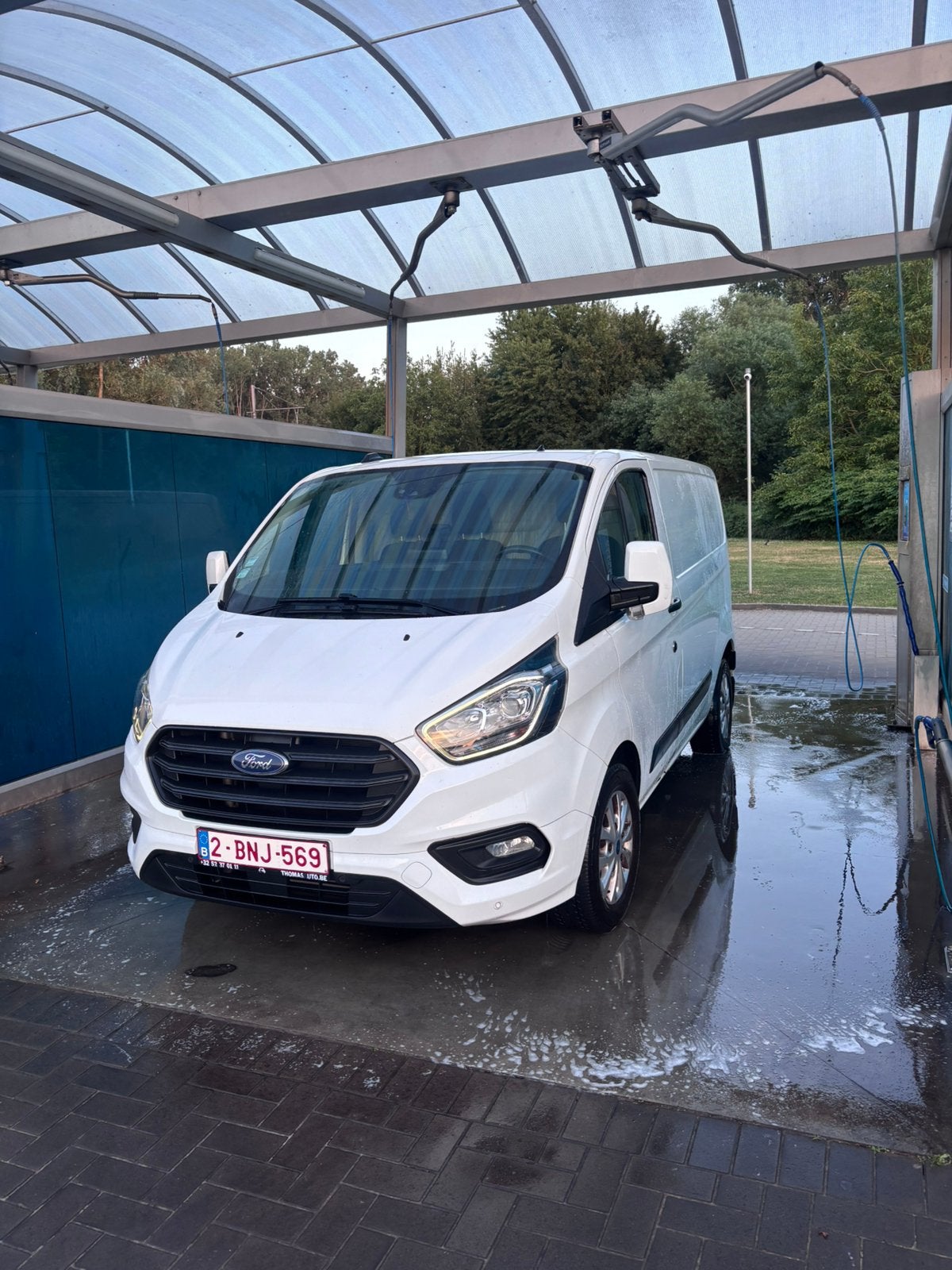 Ford transit custom, Auto's, Voorwielaandrijving, 4 deurs, Stof, Zwart