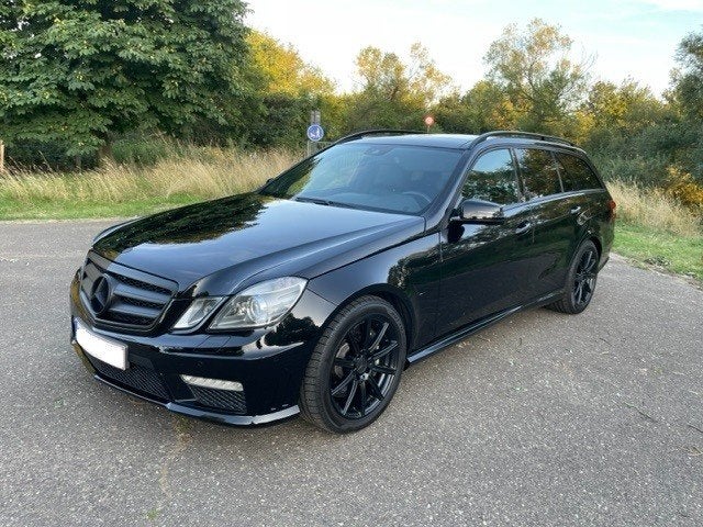 Mercedes-Benz E63 AMG (lichte vracht), Auto's, Achterwielaandrijving, Zwart, Leder, Break
