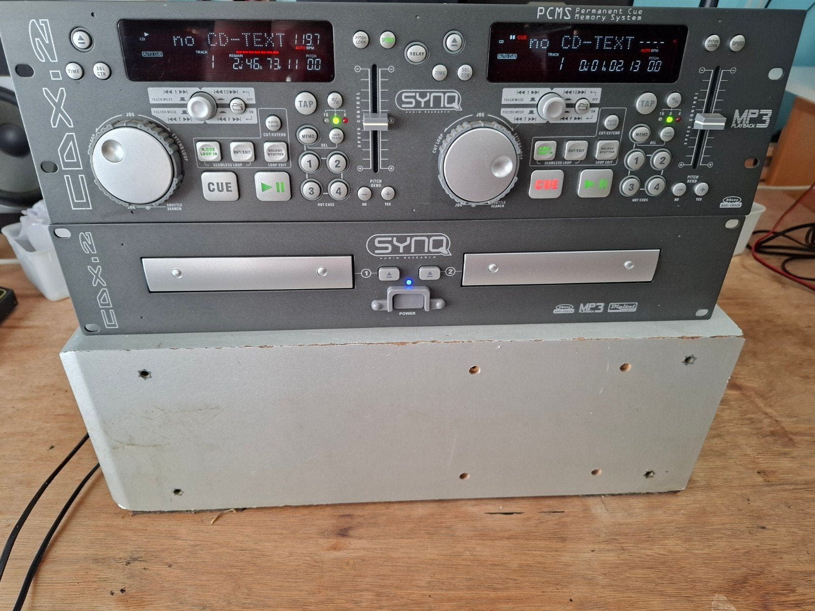 prachtige dubbele cd spelers synq koopje, Audio, Tv en Foto, Ophalen