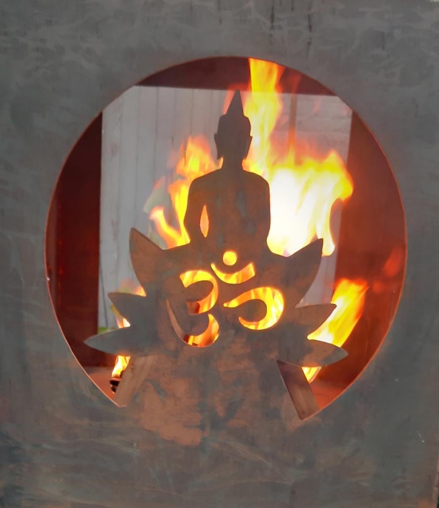 BRASERO BOUDDHA ZEN FAIT SUR DEMANDE PAR ARTISAN FERRONNIER, Jardin & Terrasse, Enlèvement