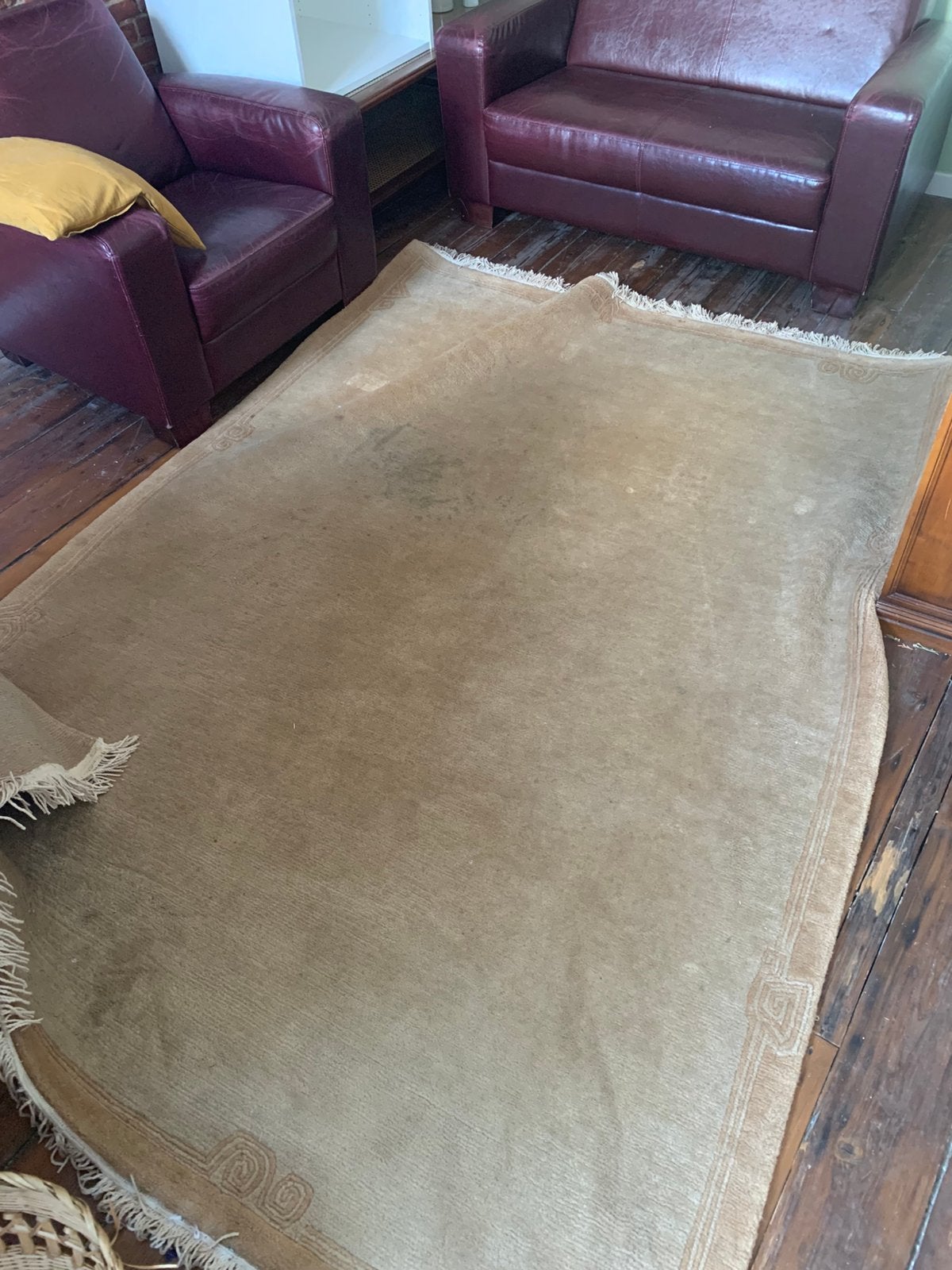 Tapijt, Ophalen, Gebruikt, Beige, 150 tot 200 cm