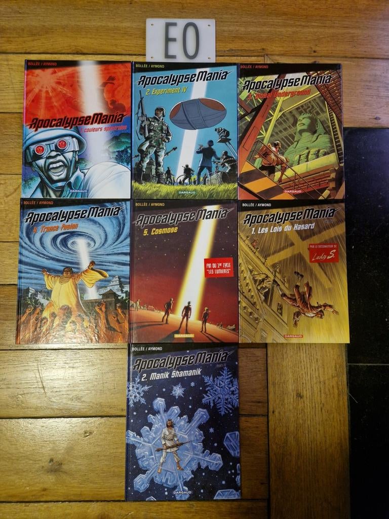 Lot de 7 bd apocalypse mania 1 à 7,EO, Boeken, Ophalen of Verzenden