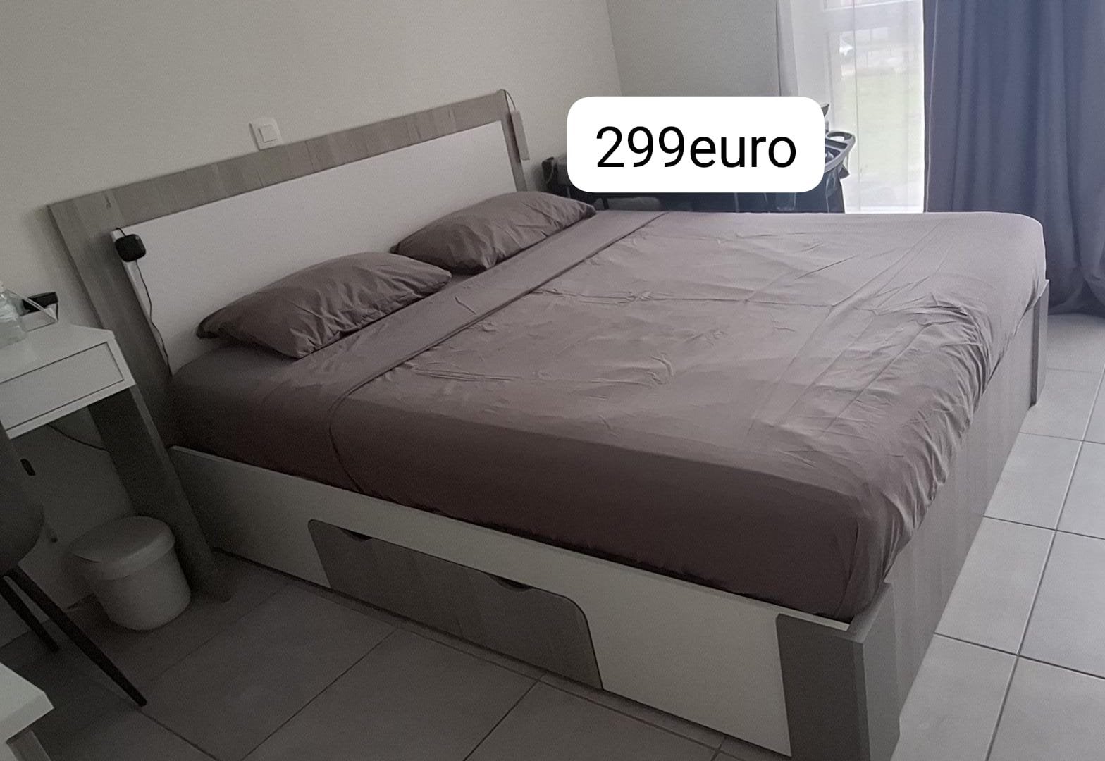 CHAMBRE À COUCHER MODERNE – ÉLÉGANCE, CONFORT & RANGEMENT, Maison & Meubles, Enlèvement, Comme neuf