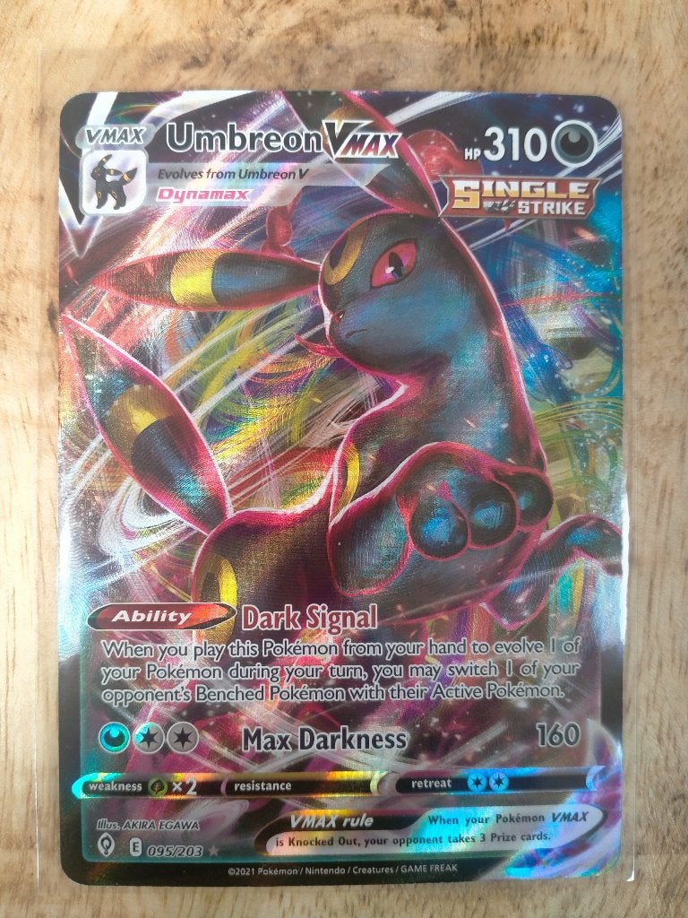 POKEMON UMBREON VMAX EV SKIES PERFECTE STAAT EN CENTRERING!!, Enlèvement ou Envoi