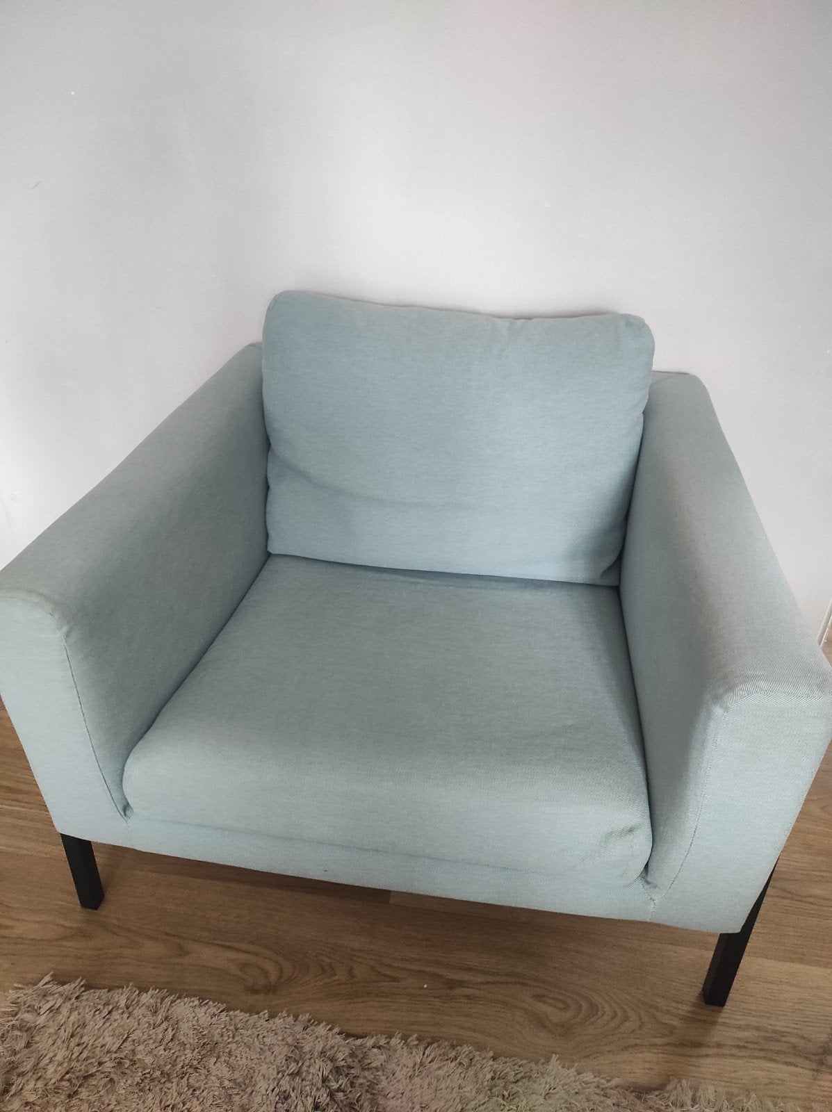 fauteuil koarp ikea licht blauw, Enlèvement