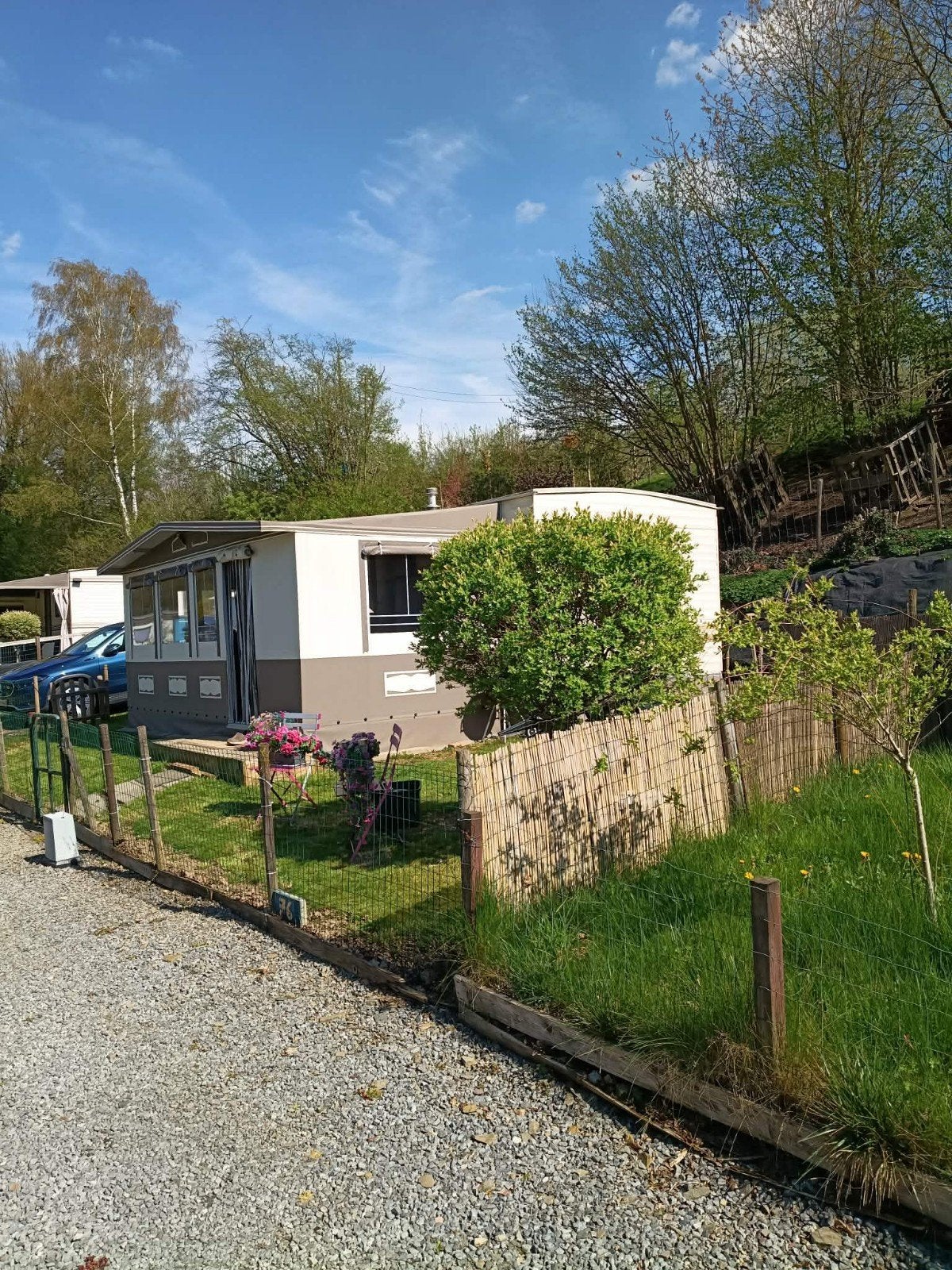 Stacaravan te koop op camping Plein Soleil te Aywaille, Caravans en Kamperen