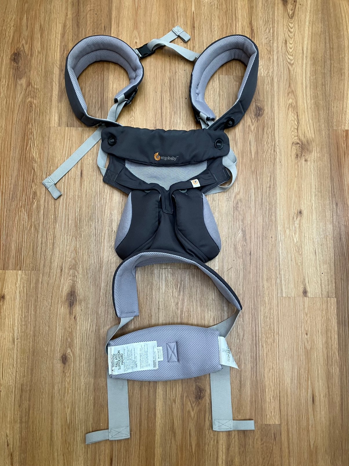 Ergobaby 360 draagzak – zwart/grijs, Kinderen en Baby's, Overige merken, Ophalen of Verzenden, Zo goed als nieuw, Buik
