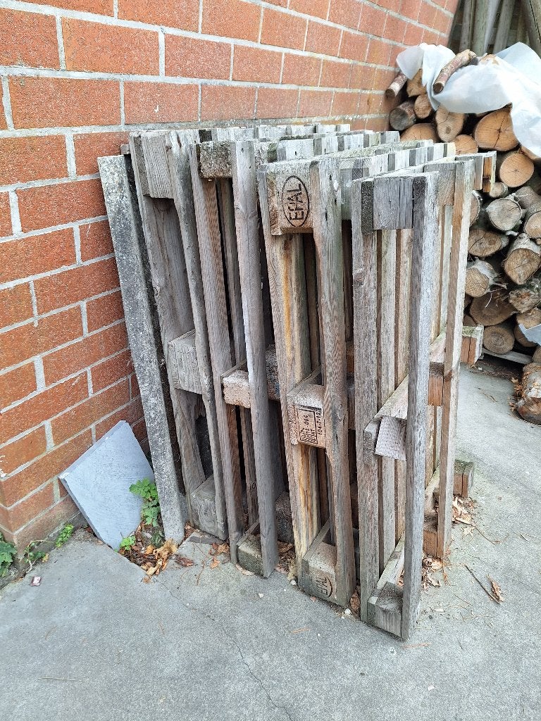 palletten, Ophalen, Gebruikt, Pallet