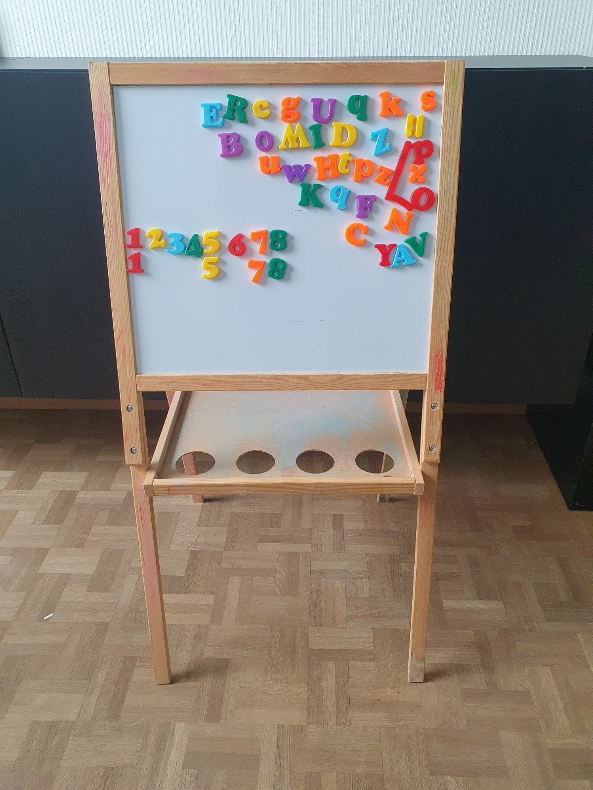 Krijtbord voor kinderen, Ophalen