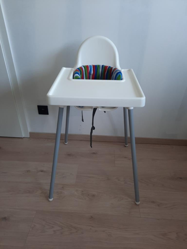 Ikea kinderstoel Antilop wit met riempje, Enlèvement