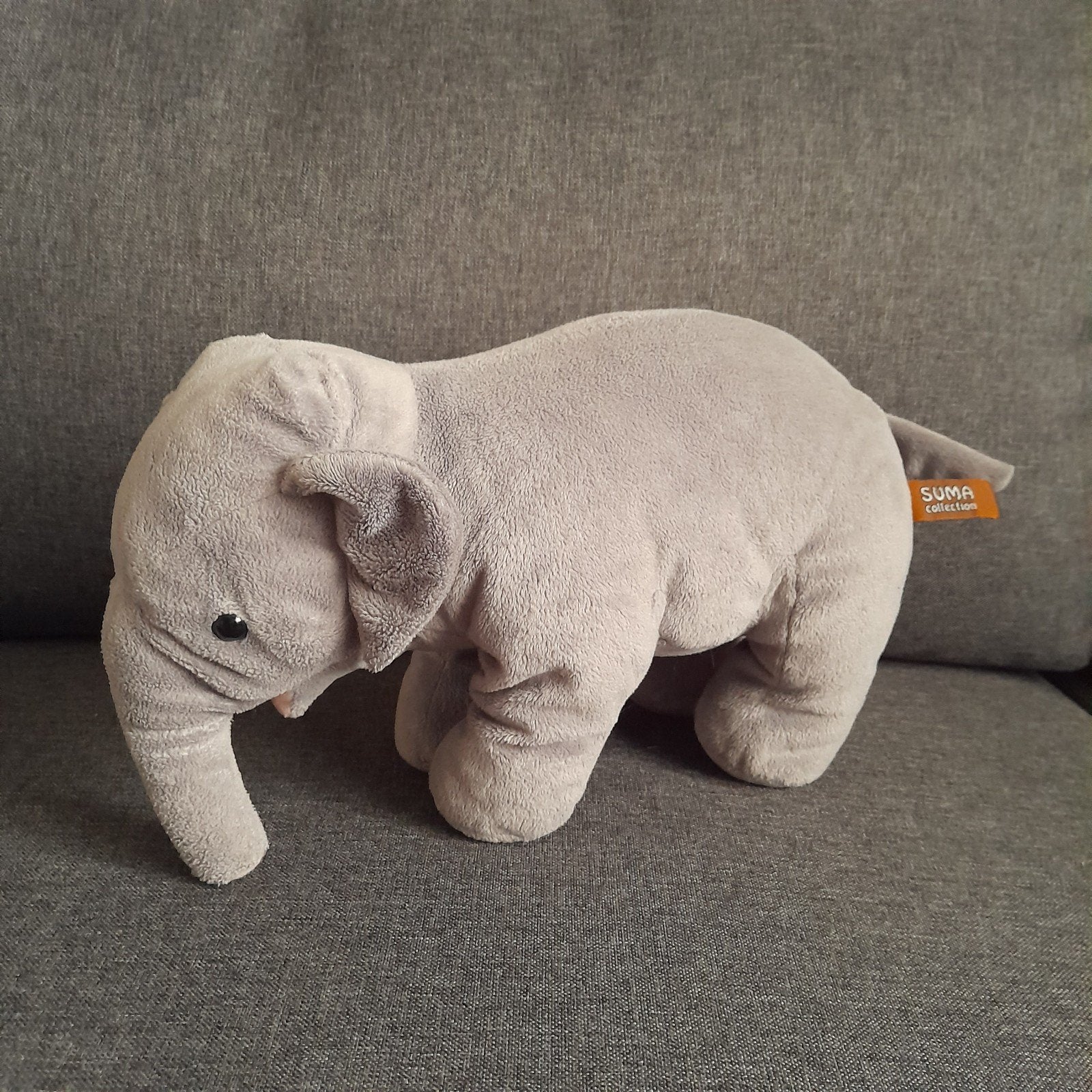 Eléphant en peluche, Enfants & Bébés, Jouets | Peluches, Enlèvement ou Envoi, Comme neuf, Gris, Éléphant
