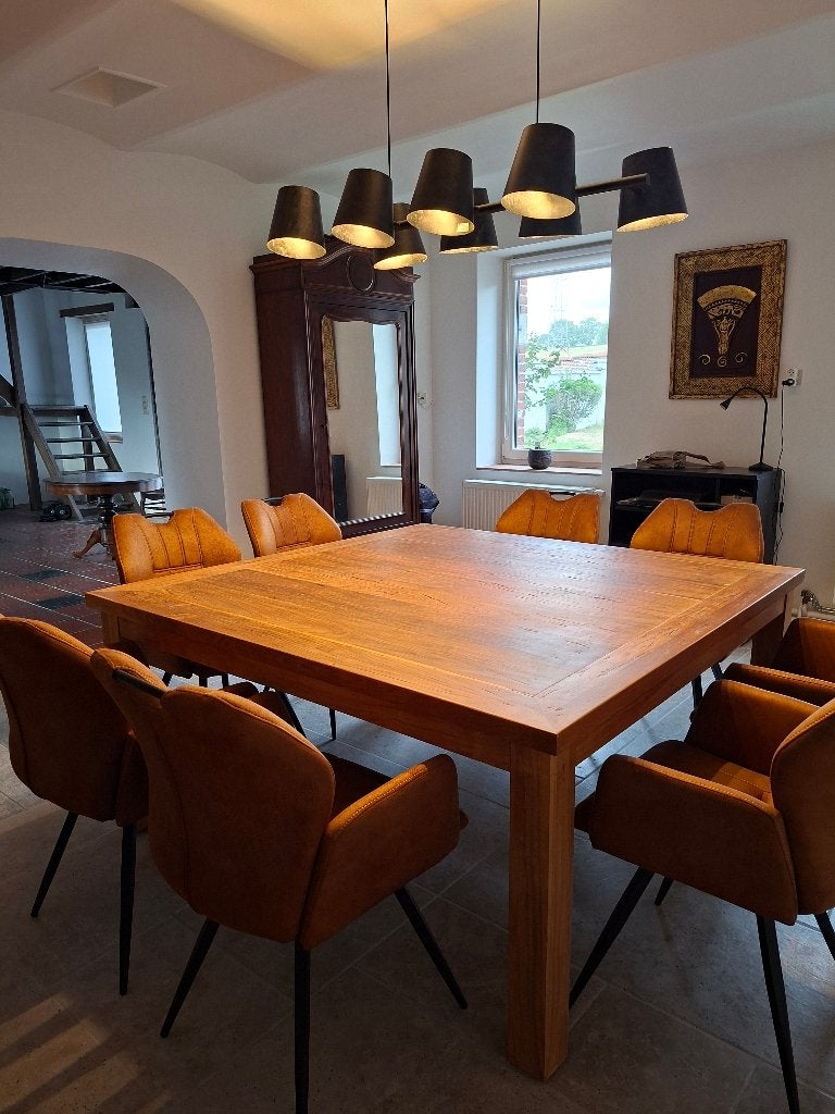 Table salle à manger en teck massif, Enlèvement, Neuf, Teck