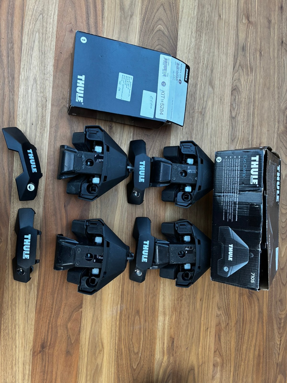 Thule Evo Clamp + kit 5284, Auto diversen, Dakdragers, Ophalen, Zo goed als nieuw