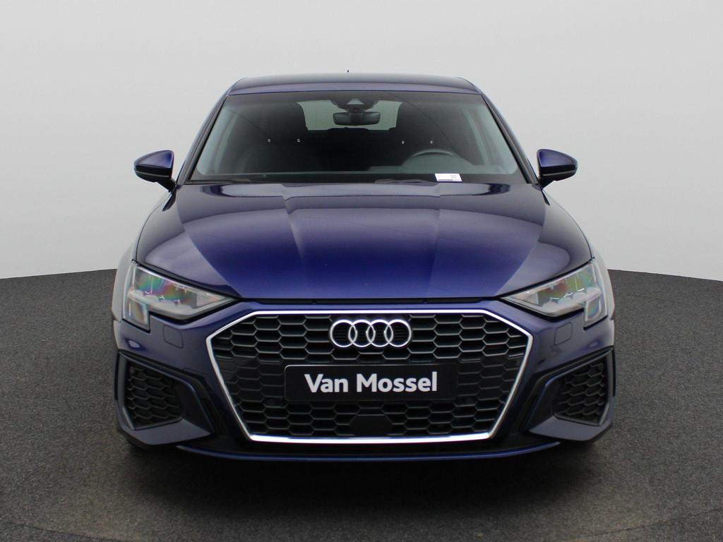 Audi A3 Sportback 1.5 40 TFSi e S tronic S line ZETELVERWARM, Auto's, Stof, Gebruikt, 4 cilinders, Blauw