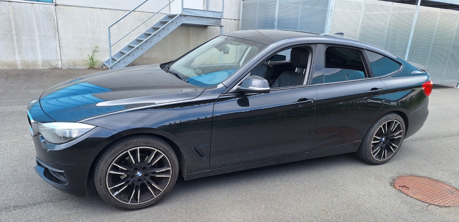 bmw 318d gt met keuring van verkoop, Autos, Cuir, Achat, Euro 6, Noir