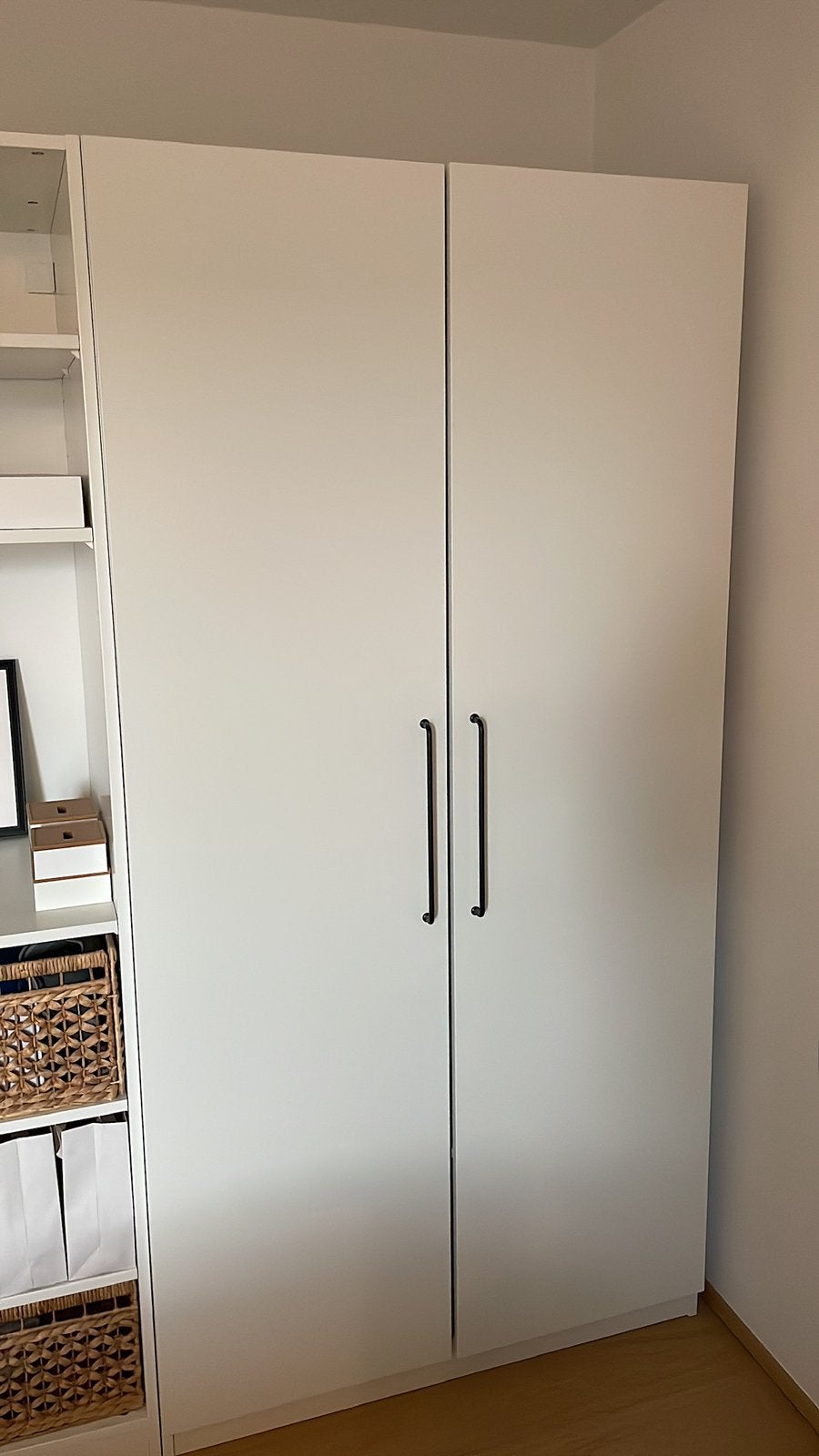 IKEA PAX/FORSAND kledingkast wit – 2 deuren, Ophalen, Zo goed als nieuw