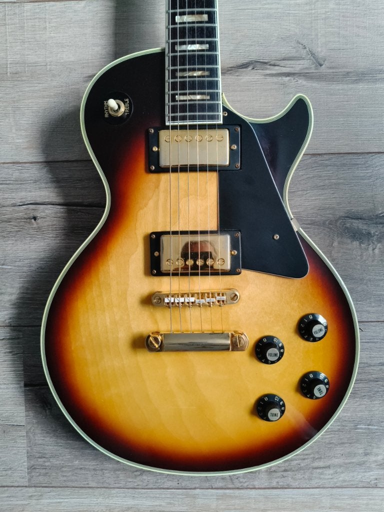 Morris Les Paul Custom "Global Sound", made in Japan., Musique & Instruments, Enlèvement ou Envoi, Utilisé, Solid body, Autres marques