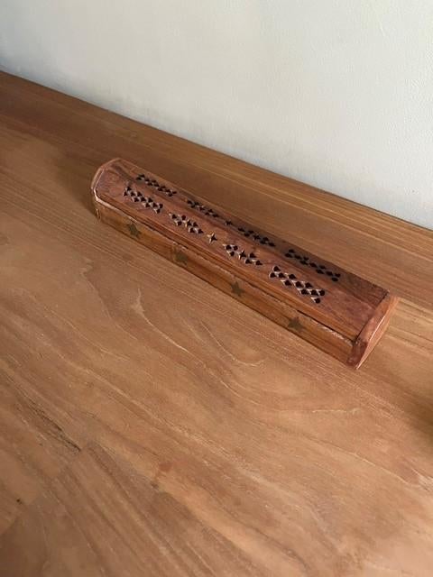 wierrook houder in exotisch hout, Antiek en Kunst, Ophalen