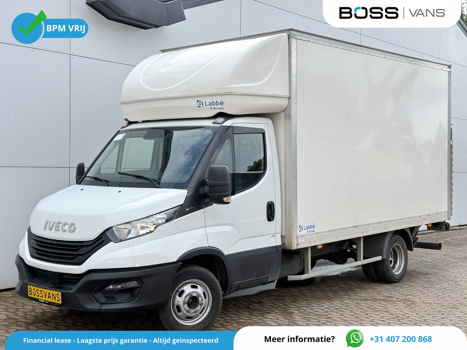 Iveco Daily 35C16 3.0 160PK Laadklep Zijdeur Camera Climate, Gebruikt, Zwart, 4 cilinders, Iveco